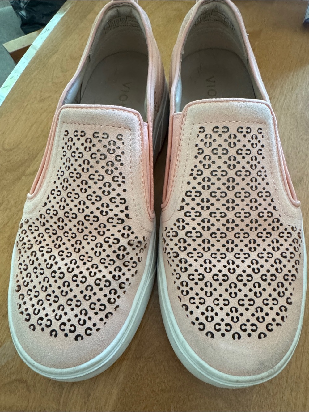 Vionic Kimmie Perforated Suede Slip-On Sneakers
